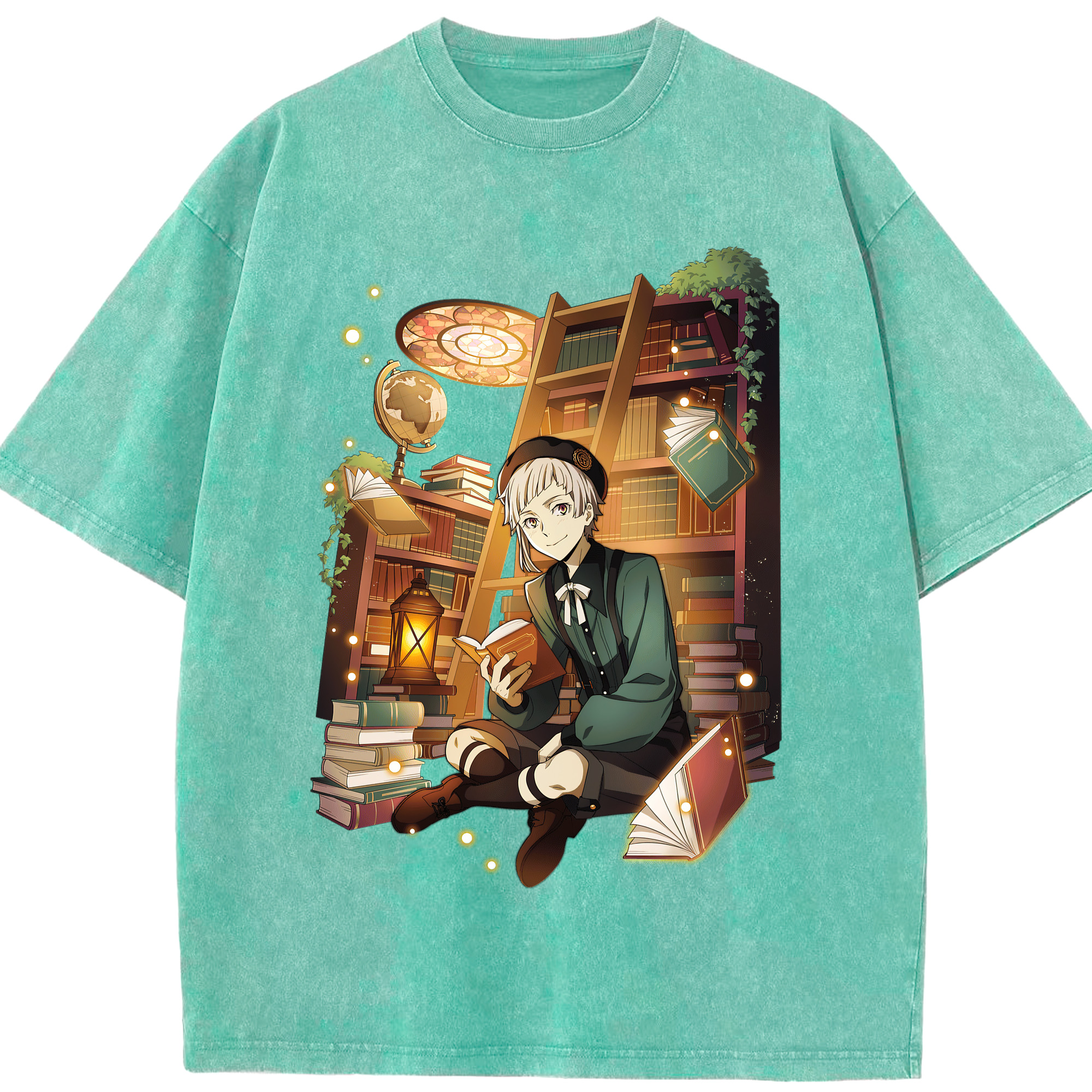 （画像用） 文豪ストレイドッグス Bungo Stray Dogs 綿100% ヴィンテージ風 半袖Tシャツ（フロントプリント）